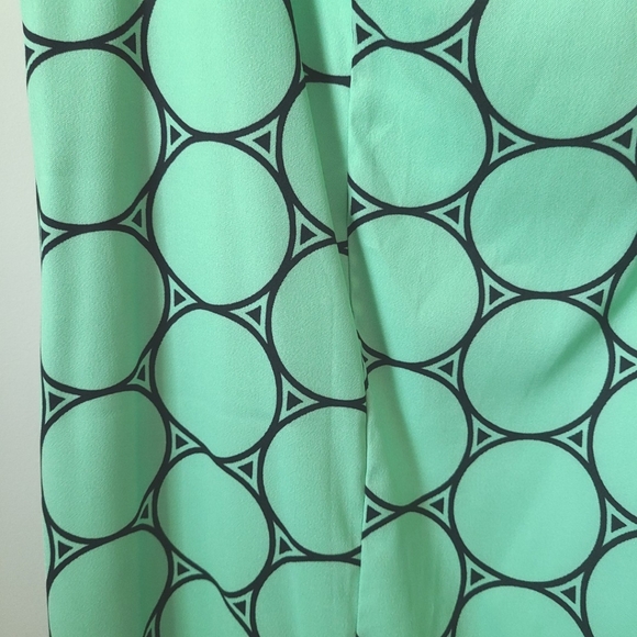 Dress Barn Mint Green Circle Print Sleeveless Sheath Dress Size 20W - Picture 5 of 10